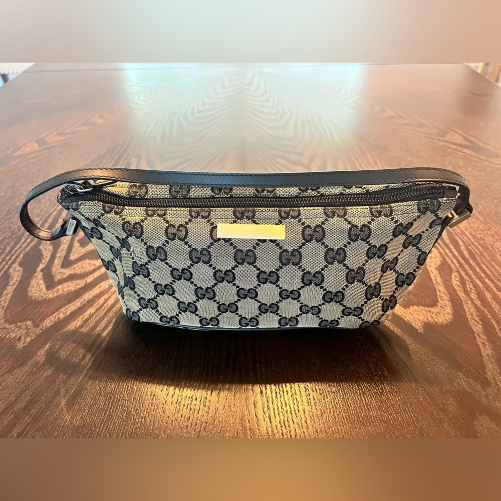 Vintage Gucci Monogram Canvas Small Pochette
